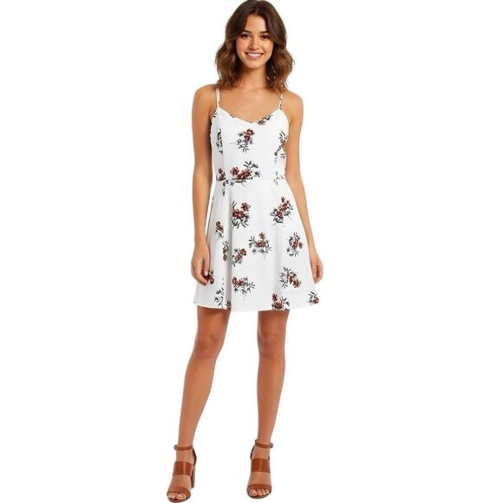 Garage Womens Dress Sz XS Floral Skater Mini Soft Girl Romantic Feminine Boho